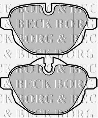 BORG & BECK bbp2225 -  Комплект тормозных колодок, дисковый тормоз